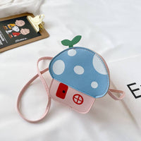 Mushroom-Shaped Mini Shoulder Bag: BLUE